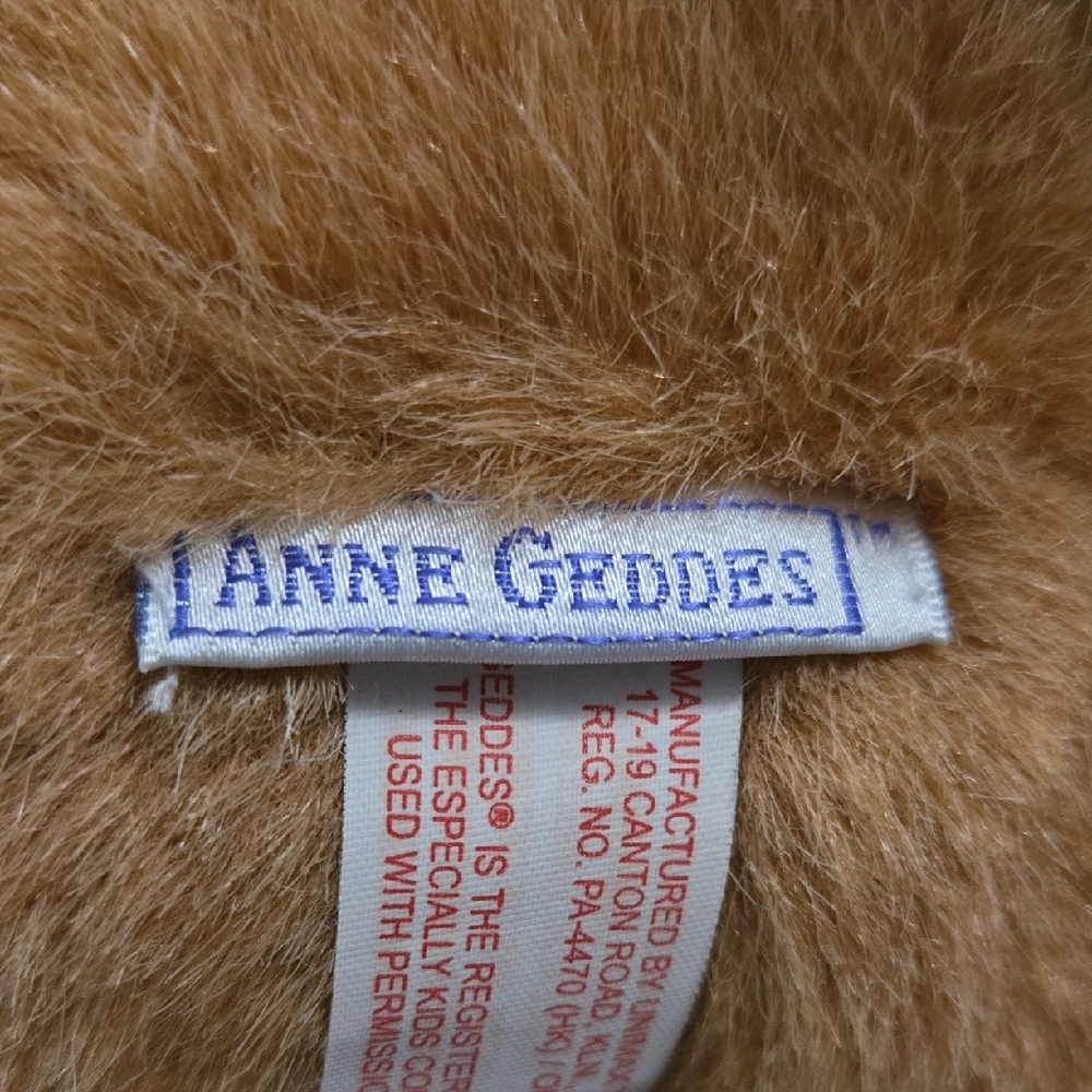 Anne. Geddes Cuddly Brown Bear Plush Toy with Doll Face - Picture 2 of 3